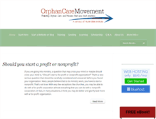 Tablet Screenshot of orphancaremovement.org